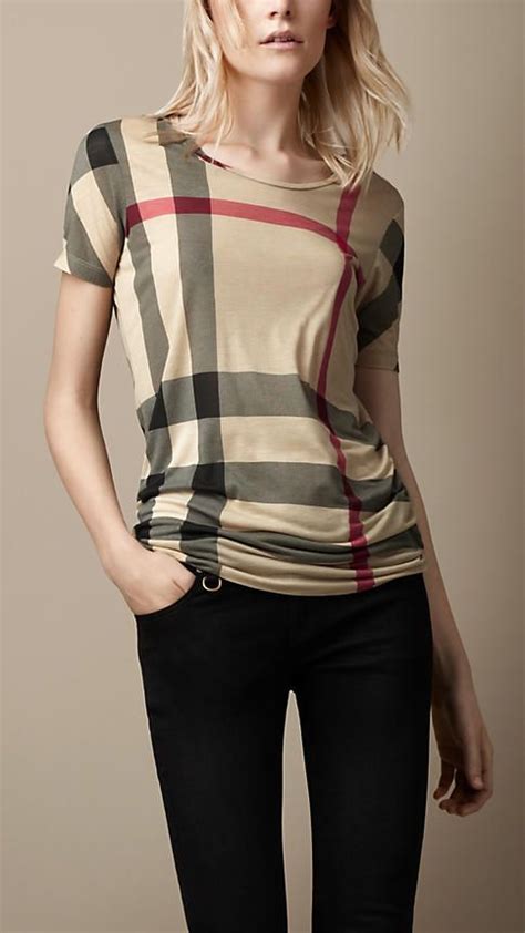 blusa burberry original|Burberry shirts for women.